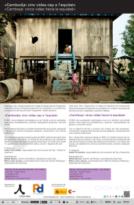 Cambodja: cinc vides cap a l`equitat