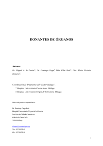 DONANTES DE ÓRGANOS