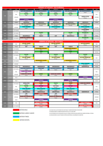 horario actividades 2016 mañanas horario actividades 2016 tardes