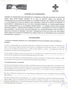 convenio de colaboración - H. VI Ayuntamiento de Playas de Rosarito