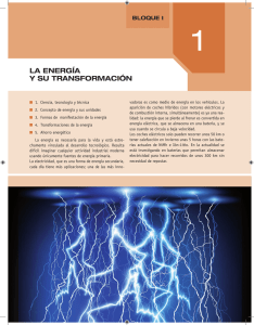LA ENERGíA Y SU TRANSFORMACIÓN