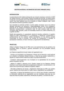GESTIÓN INTEGRAL DE RESIDUOS SÓLIDOS URBANOS (RSU
