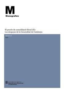 Monografies El procés de consolidació fiscal (II): Les despeses de la