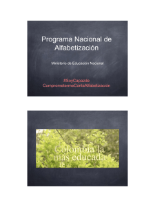 Programa Nacional de Alfabetización