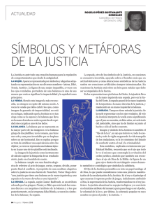 SÍMBOLOS Y METÁFORAS DE LA JUSTICIA