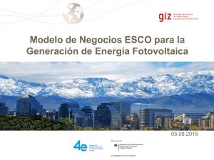 Modelo de Negocios ESCO para la Generación de Energía