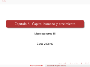 Capítulo 5: Capital humano y crecimiento