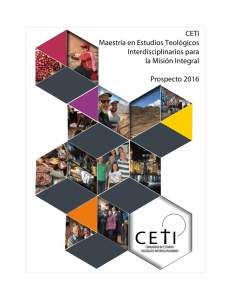 CETI Maestría en Estudios Teológicos Interdisciplinarios para la