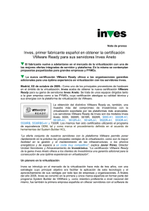 Inves, primer fabricante español en obtener la