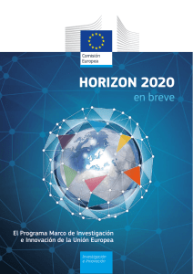 HORIZON 2020 en breve - El Programa Marco de