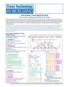 how to read a Truss Design Drawing Como Leer