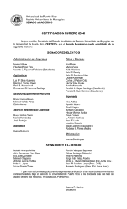 certificacion numero 05-41 senadores electos senadores ex