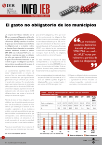 El gasto no obligatorio de los municipios - IEB
