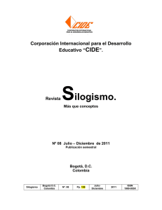 Revista Silogismo. - Corporación Internacional para el Desarrollo