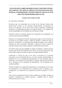 Convención Sobre Prohibiciones o Restricciones del Empleo de