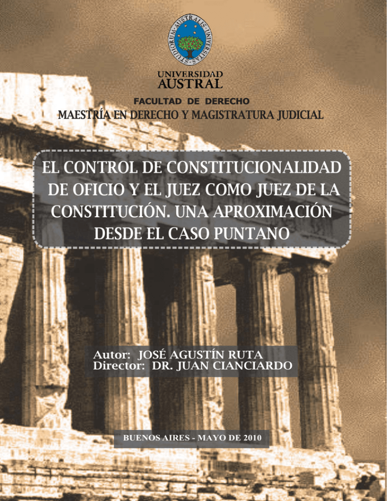 El Control De Constitucionalidad De Oficio Y El Juez
