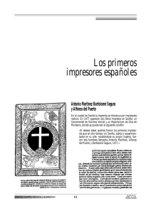 Los primeros impresores españoles