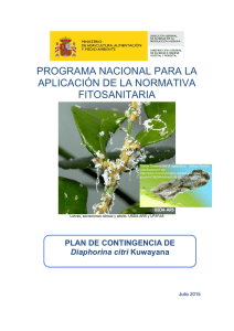 Plan de Contingencia Nacional de Diaphorina Citri