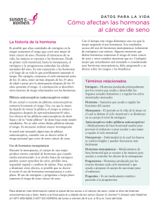 Cómo afectan las hormonas al cáncer de seno