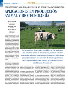 aplicaciones en producción animal y biotecnología