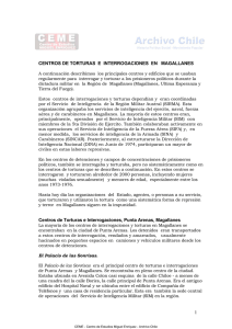 Centros de detención y tortura en Magallanes