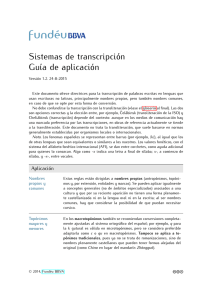 Sistemas de transcripción. Guía de aplicación