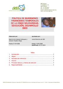 POLITICA DE INVERSIONES FINANCIERAS TEMPORALES