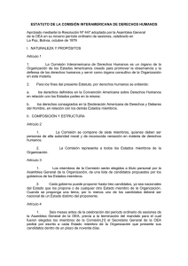 Estatuto comisión interamericana DDHH