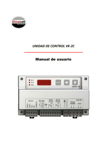 UNIDAD DE CONTROL VK-2C Manual de usuario