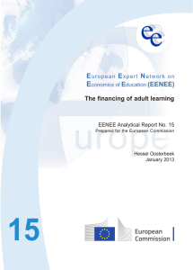 The financing of adult learning - European Expert Network on