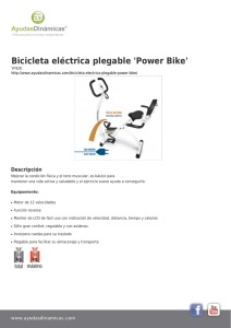 Bicicleta eléctrica plegable `Power Bike`