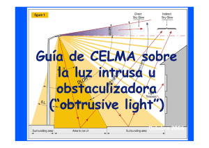 Guía de CELMA sobre la luz intrusa u obstaculizadora