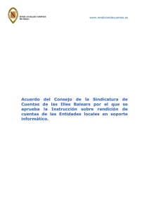 Acuerdo del Consejo de la Sindicatura de Cuentas de las Illes