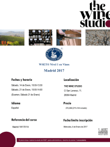 WSET® Nivel 1 en Vinos