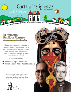 Aniversario Rutilio y Romero - Universidad Centroamericana José
