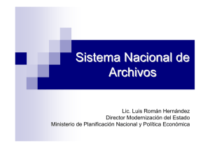 SISTEMA NACIONAL DE ARCHIVOS: COMPONENTES