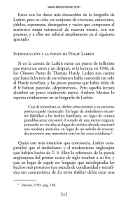 [21] Estos son los datos más destacables de la biografía de Larkin