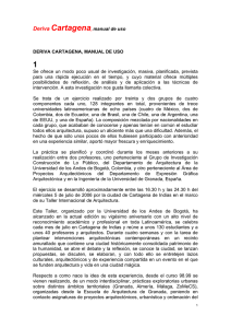 Deriva Cartagena, manual de uso DERIVA CARTAGENA, MANUAL