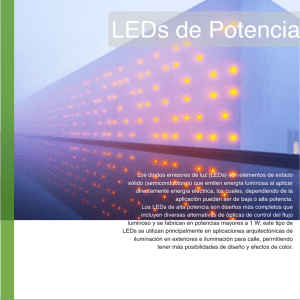 Los diodos emisores de luz (LEDs) son elementos de estado sólido