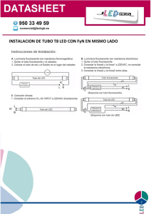 INSTALACION DE TUBO T8 LED CON FyN EN MISMO LADO