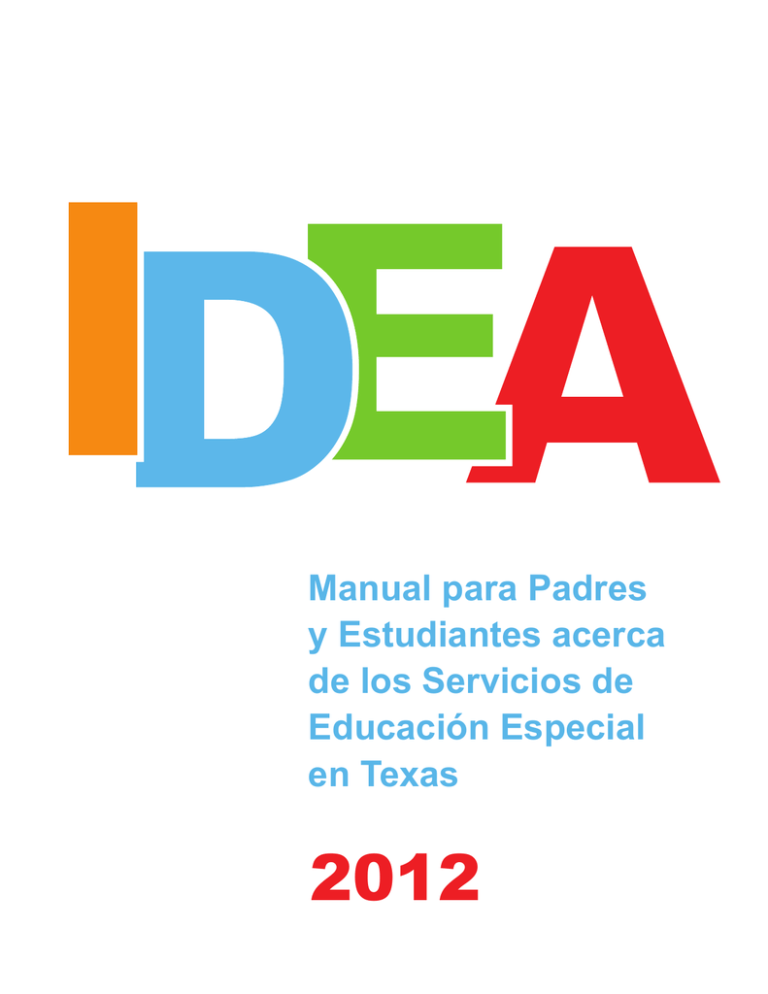 Manual Para Padres Y Estudiantes Acerca De Los Servicios De