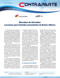 Mercados de derivados: Lecciones para Colombia