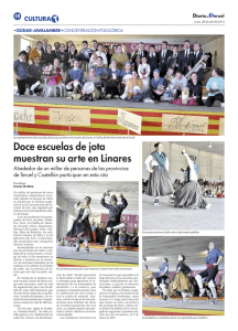 Doce escuelas de jota muestran su arte en Linares