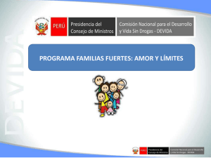 Programa Familias Fuertes - Ministerio de la Mujer y Poblaciones