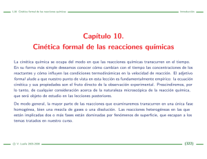 Ecuaciones Diferenciales y Cinética de las reacciones químicas