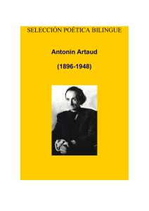 SELECCIÓN POÉTICA BILINGUE Antonin Artaud