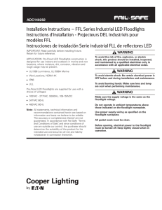 Installation Instructions – FFL Series Industrial