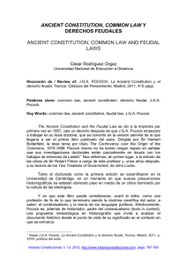 ANCIENT CONSTITUTION, COMMON LAW Y DERECHOS