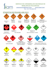 etiquetas de peligro adr 2013