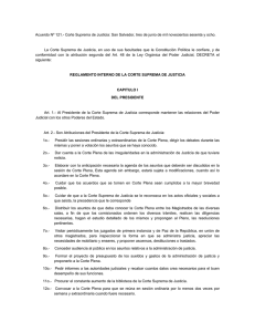 Acuerdo Nº 121 - Centro de Documentación Judicial